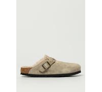 BIRKENSTOCK Sabot Boston in camoscio e shearling 43 Tortora