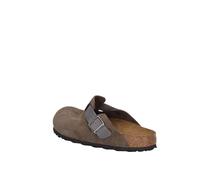 Birkenstock Sabot Boston in Camoscio Grigio, Taglia: 43