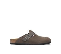 Birkenstock Sabot Boston in Camoscio Grigio, Taglia: 44