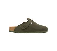 Birkenstock - Sabot in pelle scamosciata - Boston LEVE Regular Thyme per Donne in Pelle - Taglia 43 - Kaki