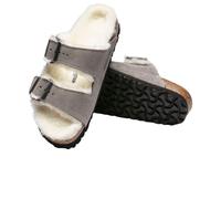 Birkenstock Sandali Arizona Shearling Donna Stone Coin 37