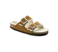 Birkenstock - Sandali - Arizona Shearling Suede Leather Mink per Uomo in Pelle - Taglia 39 - Marrone