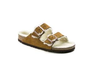 Birkenstock - Sandali - Arizona Shearling Suede Leather Mink per Uomo in Pelle - Taglia 43 - Marrone