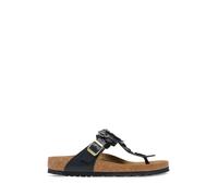 Birkenstock Sandali Birkenstock Gizeh in pelle con fiori eu38 Nero