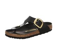 Ciabatte donna BIRKENSTOCK gizeh big buckle ciabatta pelle SHINE BLACK 37 scelt