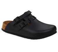 BIRKENSTOCK - Sandali da donna Kay SL, in pelle naturale, sottili, Black Black 1018227, 39 EU Schmal