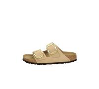 Ciabatte da donna Birkenstock Arizona Big Buckle Nubuck Leather Beige 41 Stretto