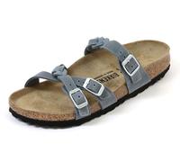 Birkenstock Sandali Franca braided grigio in pelle oleata taglia 38 stretta