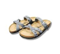 Birkenstock Sandali Franca braided grigio in pelle oleata taglia 41 stretta