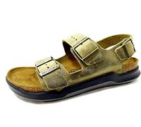 BIRKENSTOCK Sandali Milano, Uomo, Cachi Sbiadito, 43 EU