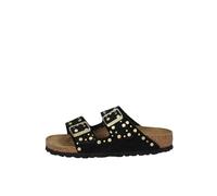 Birkenstock Sandalo Arizona con Rivetti in camoscio Nero 36