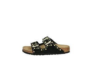 Birkenstock Sandalo Arizona con Rivetti in camoscio Nero 39