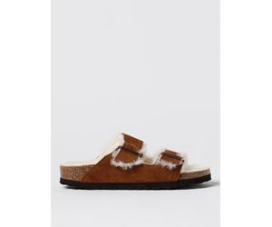 BIRKENSTOCK Sandalo Arizona in camoscio e shearling 37 Marrone