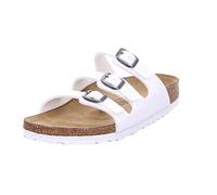 BIRKENSTOCK Sandalo da donna Florida Birko-Flor stretto, bianco, 36 EU Stretta