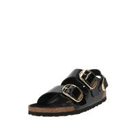 Brikenstock Milano Big Buckle Shine Black Natural Leather 37