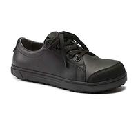 BIRKENSTOCK Scarpe antinfortunistiche QS 500 S3 in microfibra impermeabile con certificazione EN ISO 20345:2011, Nero, 38 EU