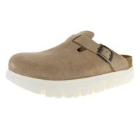 Birkenstock Scarpe Donna Sabot Boston PAP Chunky in Suede Warm Sand D25BI01 1026176 38