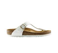 Birkenstock Classic Gizeh Birko-Flor, Infradito Donna, Bianco (Vernis Blanc), 41 EU