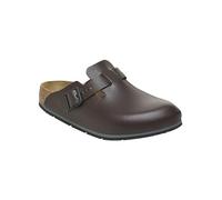 BIRKENSTOCK Zoccoli in pelle Boston Pro - Scarpe da lavoro certificate di alta qualità per medicina, gastronomia e servizio, java, 37 EU Stretta