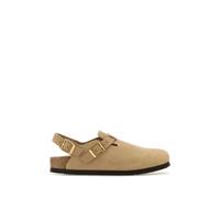 Birkenstock, ,Shoes ,Donna ,Beige ,37 EU Tokyo Sand Pantofole in Camoscio