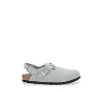 Birkenstock Sabot Tokio in Pelle Nabuk Grigia, Taglia: 39