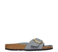 Birkenstock Madrid Big Buckle, sandali da donna, Basalto grigio, 38 EU Étroit