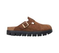 Birkenstock, ,Shoes ,Donna ,Marrone ,40 EU Chunky Dark Tea Sandali in Pelle Scamosciata Narrow
