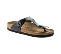 Birkenstock 043661 Gizeh black, Birko Flor Patent INFRADITO Donna, Black EU 39