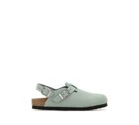 Birkenstock, ,Shoes ,Donna ,Verde ,39 EU Mint Green Suede Tokyo Slippers