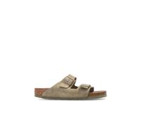 Birkenstock, ,Shoes ,Uomo ,Beige ,39 EU Arizona Soft Footbed Sandali in camoscio