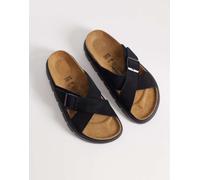 Birkenstock - Siena - Sandali in camoscio neri con suola spessa-Nero 35