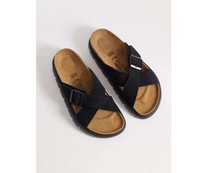Birkenstock - Siena - Sandali in camoscio neri con suola spessa-Nero 35