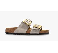 Birkenstock 1029372 Sydney Cushion Buckle Taupe Sandali per Donna Doppia fibia in Pelle (Taglia 38)