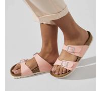 BIRKENSTOCK SYDNEY GRACEFUL CORAL PEACH CIABATTE DUE CINTURINI SOTTILI ROSA