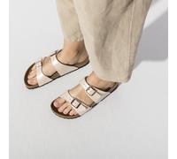 BIRKENSTOCK SYDNEY GRACEFUL PEARL WHITE CIABATTE BIANCO PERLATO DUE CINTURINI SO
