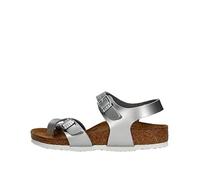 Birkenstock, Taormina electric metallic silver, Birko Flor, 28