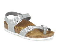Birkenstock Taormina - Sandali con Cinturino alla Caviglia Bambina, Argento (Magic Galaxy Silver), 30 EU