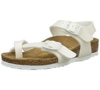 Birkenstock Taormina - Sandali con Cinturino alla Caviglia Bambina, Bianco (Magic Galaxy White), 27 EU