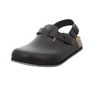 Birkenstock Tokio Leder - Ciabatte Unisex Adulto, Nero (Schwarz), 44