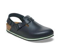 BIRKENSTOCK Tokio Pro - Zoccoli in pelle unisex di alta qualità, per il tempo libero e il lavoro, per medicina, gastronomia e servizio, Nero , 43 EU Stretta