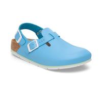 BIRKENSTOCK Tokio Pro - Zoccoli in pelle di alta qualità con plantare anatomico, blu cielo, 40 EU