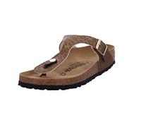Birkenstock Tongs Gizeh Birko-Flor, Sandali Donna, Marron Leopard Gold, 36 EU Larga
