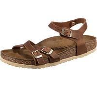 Birkenstock Kumba Cognac, Waxy Leather, Sandalo Unisex-Adulto, 37 EU