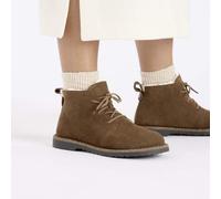 BIRKENSTOCK UPPSALA MID SHEARLING DARK TEA STIVALETTI SCARPONCINI MARRONE PELLE