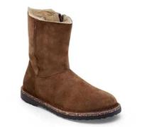 BIRKENSTOCK UPPSALA ZIP shearling dark tea marrone scarpe donna polacchino lacci