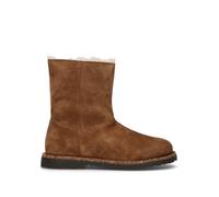 BIRKENSTOCK UPPSALA ZIP SHEARLING Trinchetto donna marrone in suede 37