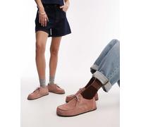 Birkenstock - Utti Lace - Scarpe unisex in camoscio argilla rosa 38