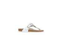 Birkenstock White Leather Flat Sandals - EU36/US6