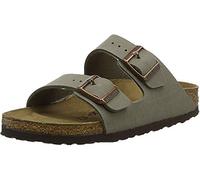 Birkenstock Women's Arizona Narrow Fit Birko Flor Sandal Stone-Stone-5 Size 5