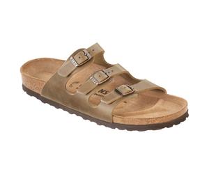 Birkenstock - Women's Florida Soft Footbed Leather Oiled - Sandali EU 37 - Regular beige/marrone